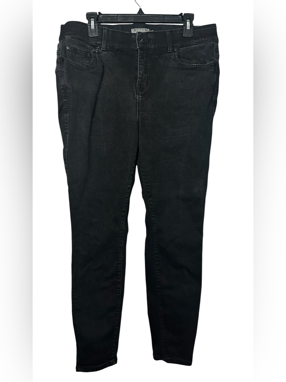 Torrid Bombshell Skinny Jeans Black Premium Stretch Size 16R